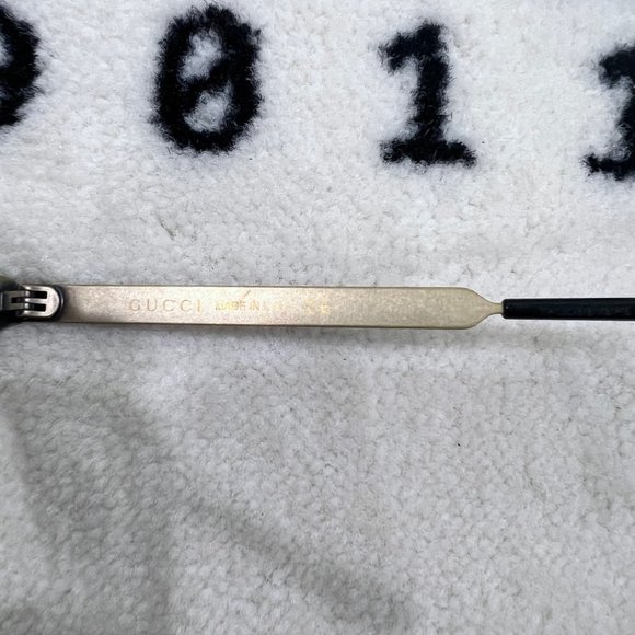 Gucci Gold 3D Tiger Head Logo Engraved Metal Frame Eyeglasses - Picture 9 of 10